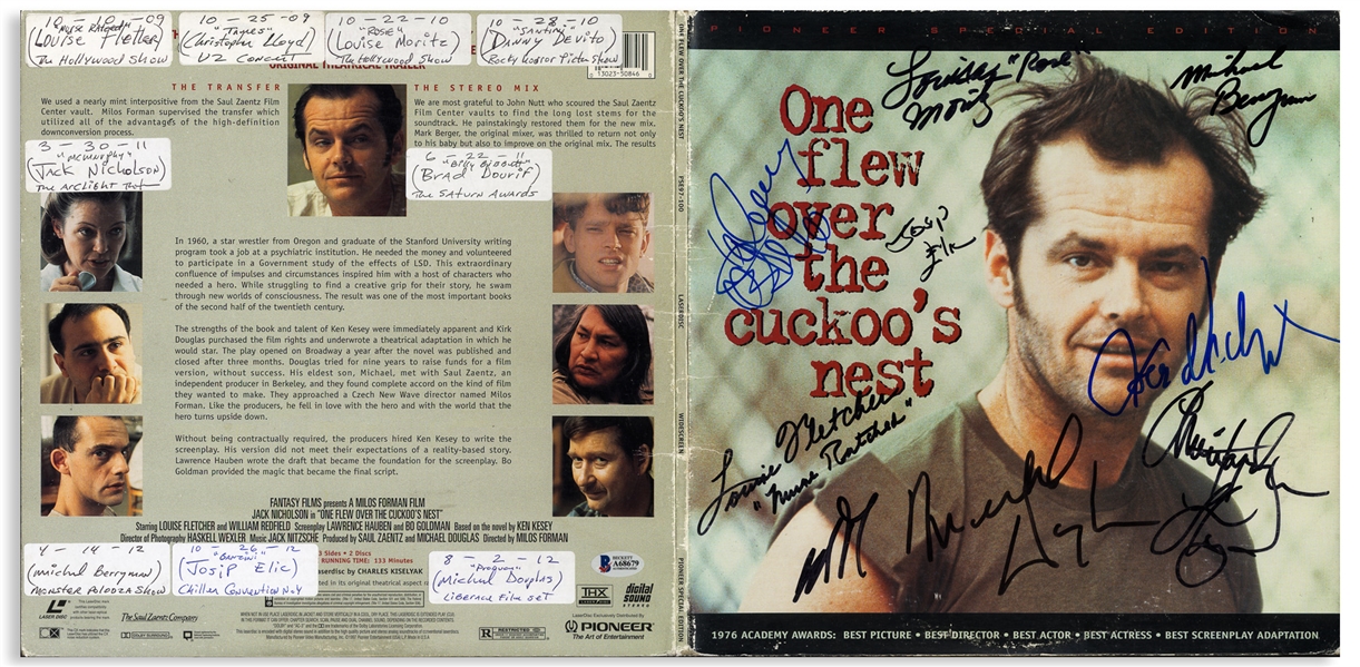 ''One Flew Over the Cuckoo's Nest'' Cast-Signed Album Including Jack Nicholson's Signature -- With Beckett COA